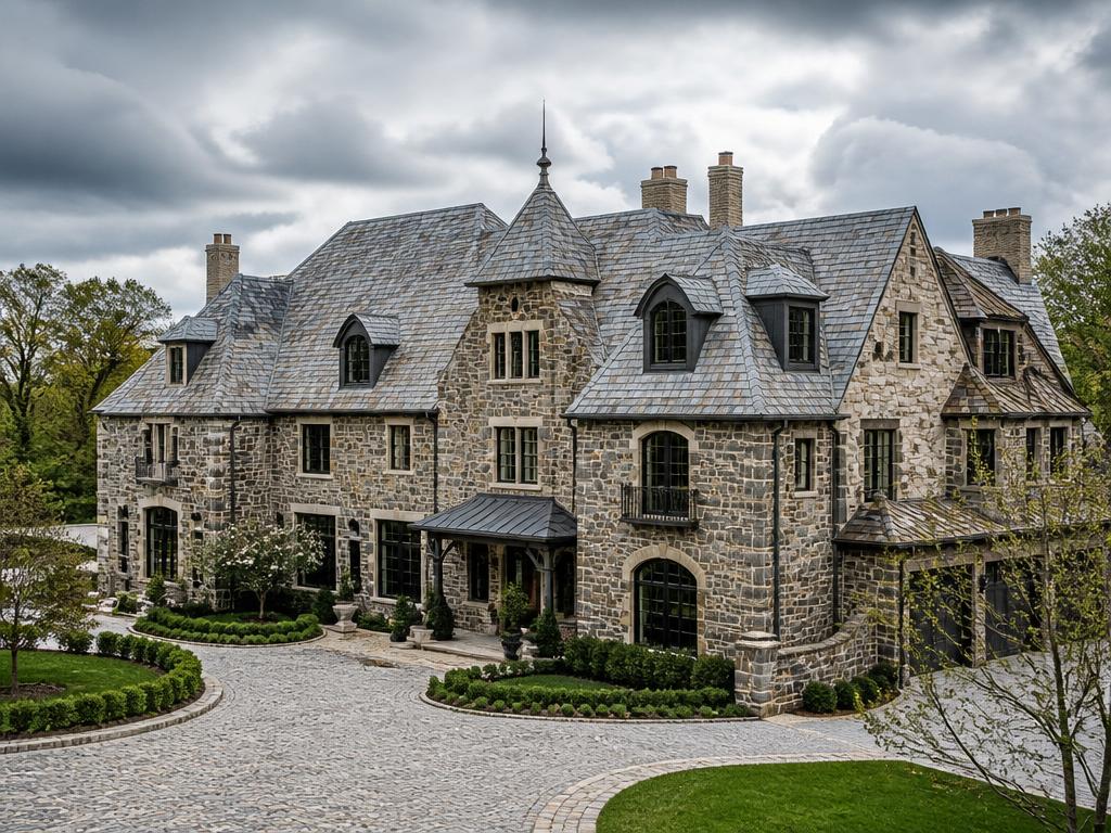 Slate roofing installation by Aegis Exteriors
